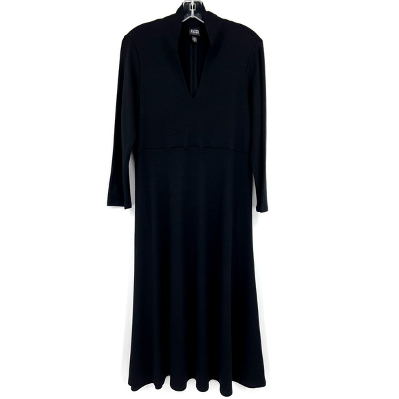 Eileen Fisher Dresses & Skirts - Eileen Fisher Womens Petite Medium Long Sleeve Wool Dress Vneck Midi Length